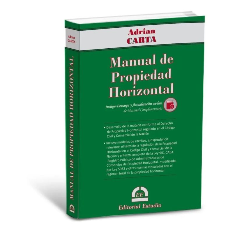 MANUAL DE PROPIEDAD HORIZONTAL (ADRIAN CARTA) (2022) (Nuevo)