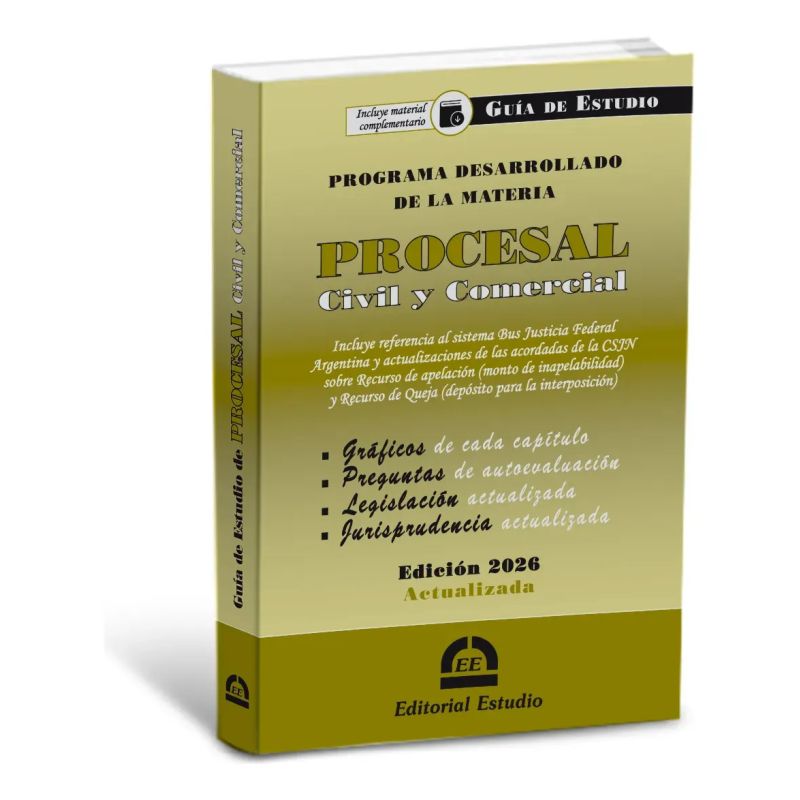 GUIA DE ESTUDIO DE PROCESAL CIVIL Y COMERCIAL (NUEVA  2026) (Nuevo)