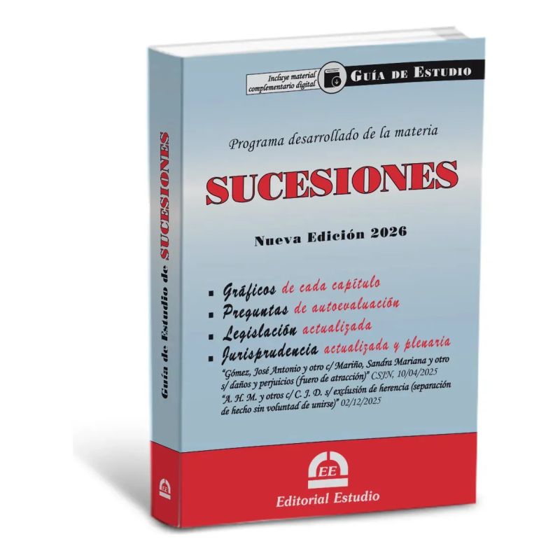 GUIA DE ESTUDIO DE SUCESIONES (EDICION 2026) (Nuevo)