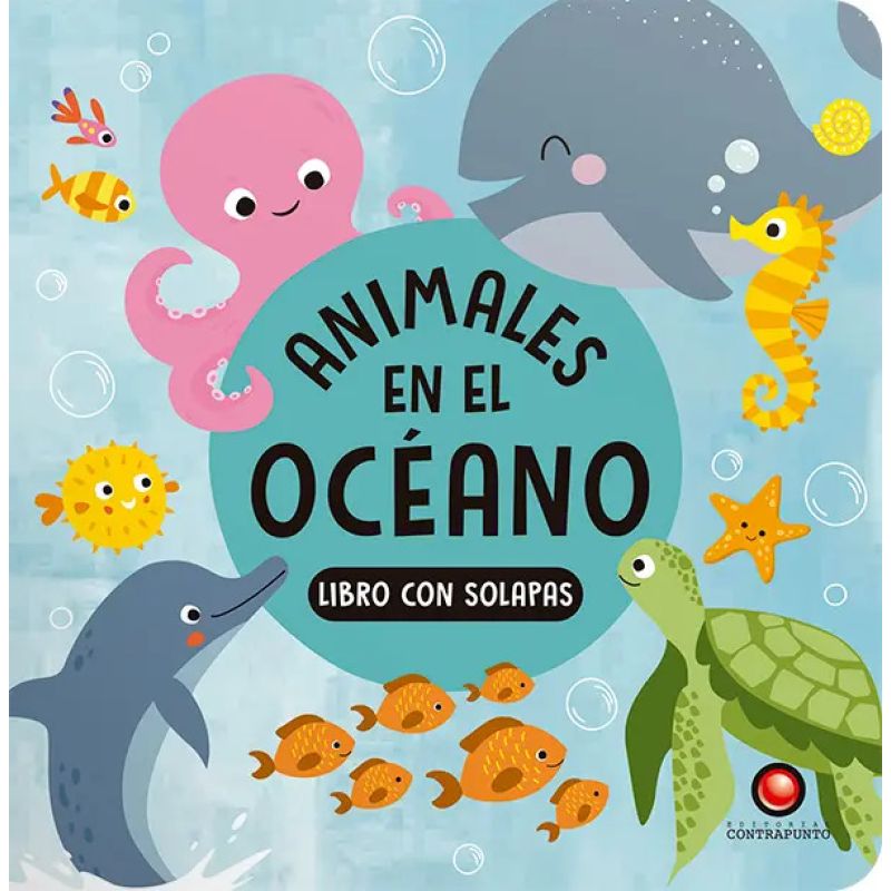 ANIMALES EN EL OCEANO - LIBRO CON SOLAPAS - CARTONE (Nuevo)
