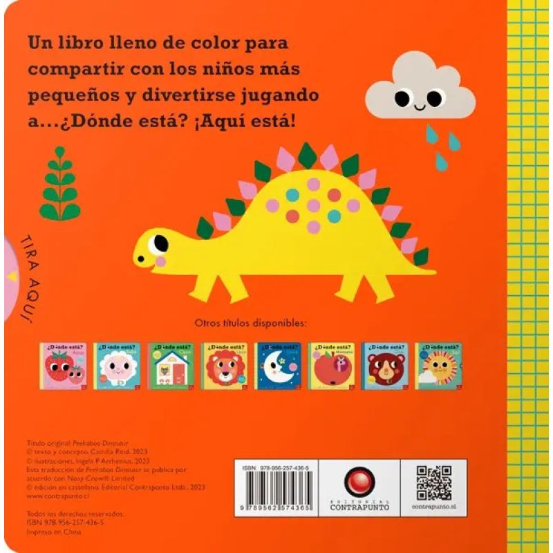 DINOSAURIO - DONDE ESTA? - CARTONE (Nuevo) - Miniatura 2