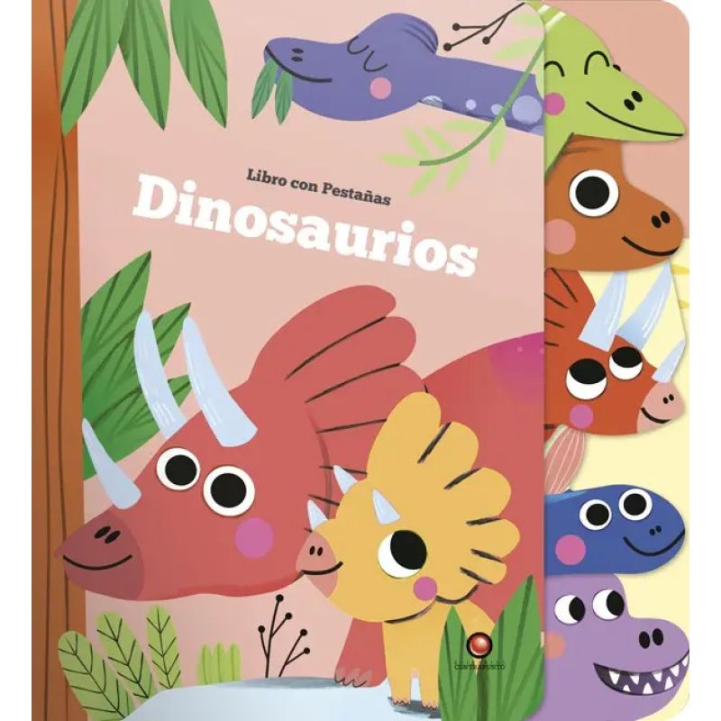 DINOSAURIOS - LIBRO CON PESTAÑAS - CARTONE (Nuevo)