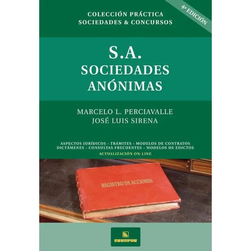 S.A. - SOCIEDADES ANONIMAS 4/ED. (Nuevo)