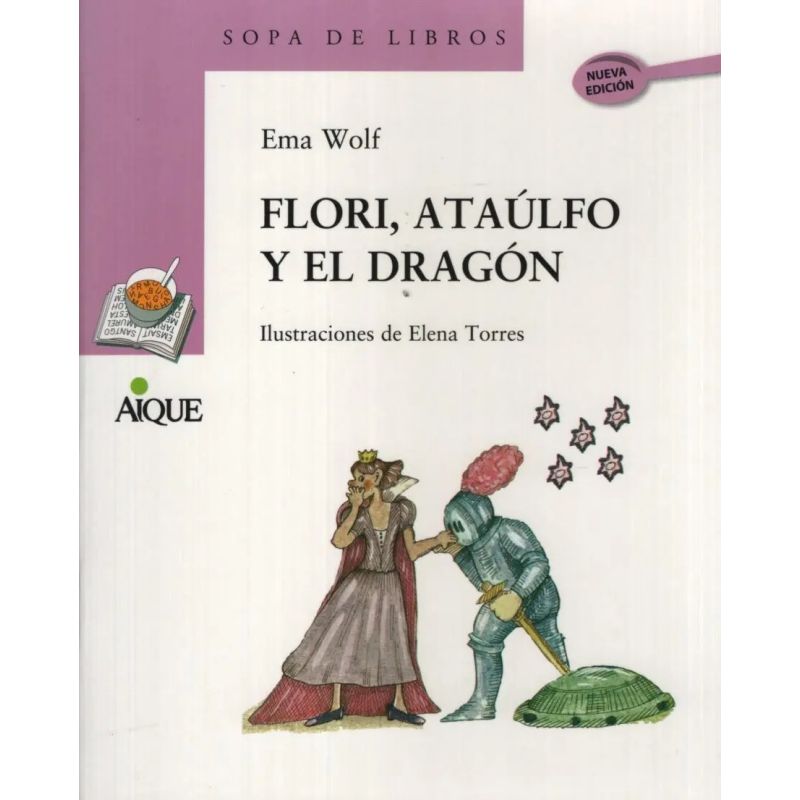 FLORI, ATAULFO Y EL DRAGON - SOPA DE LIBROS LILA (Nuevo)