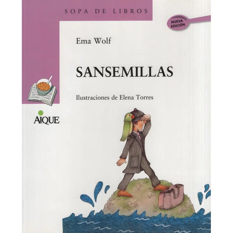 SANSEMILLAS - SOPA DE LIBROS LILA (Nuevo)