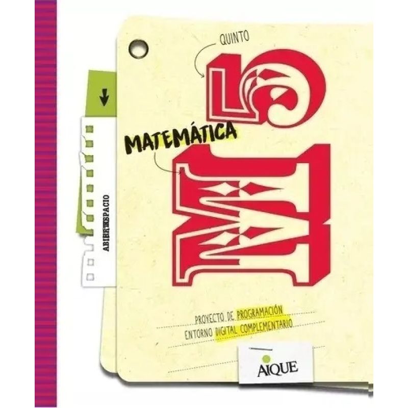 MATEMATICA 5 - ESPACIO ABIERTO (Nuevo)