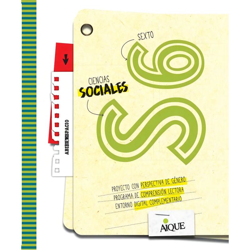 CIENCIAS SOCIALES 6 - ESPACIO ABIERTO (Nuevo)