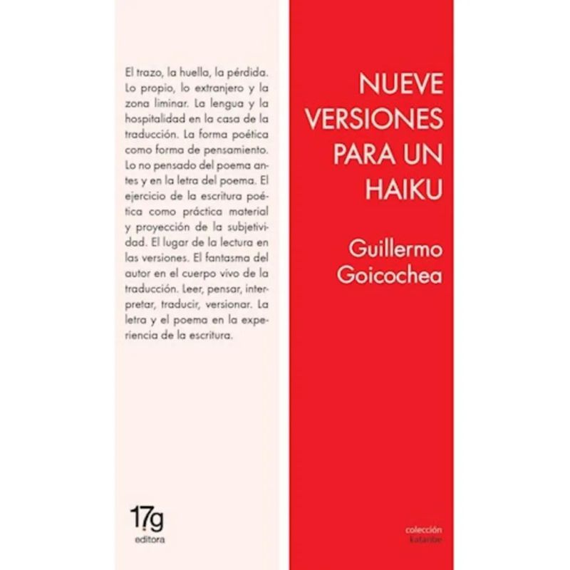 NUEVE VERSIONES PARA UN HAIKU (Nuevo)