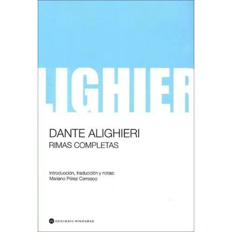 RIMAS COMPLETAS - DANTE ALIGHIERI (Nuevo)