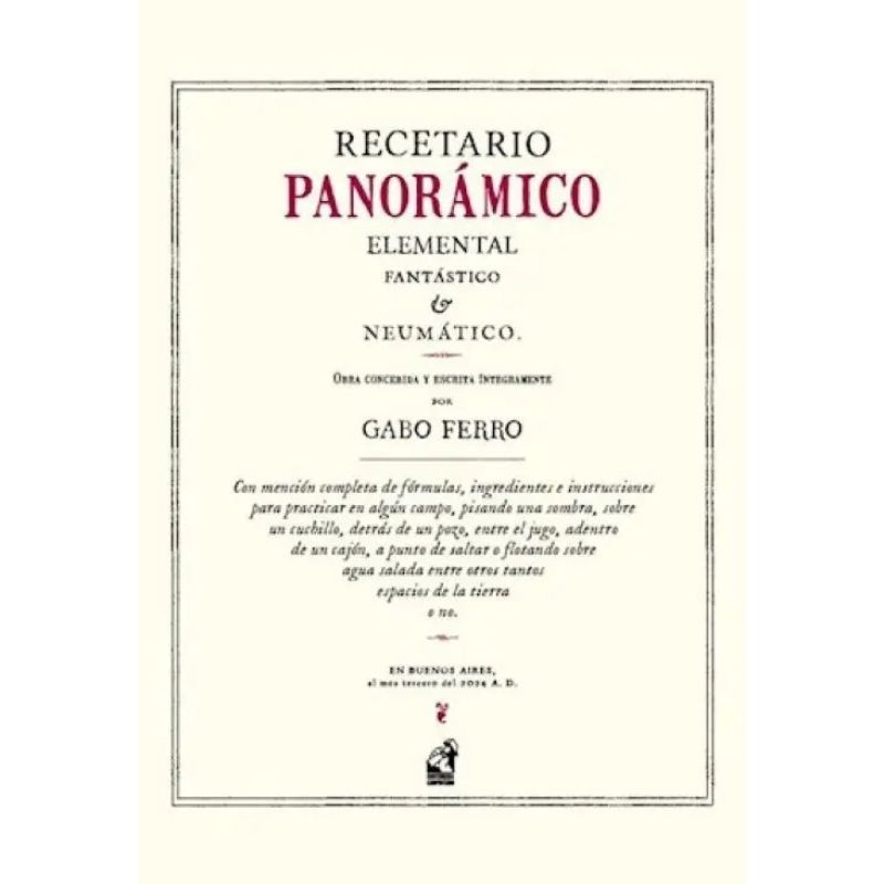 RECETARIO PANORAMICO (Nuevo)