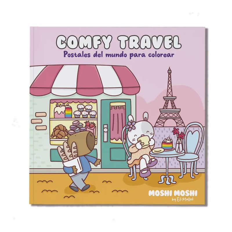 COMFY TRAVEL - POSTALES DEL MUNDO PARA COLOREAR (Nuevo)