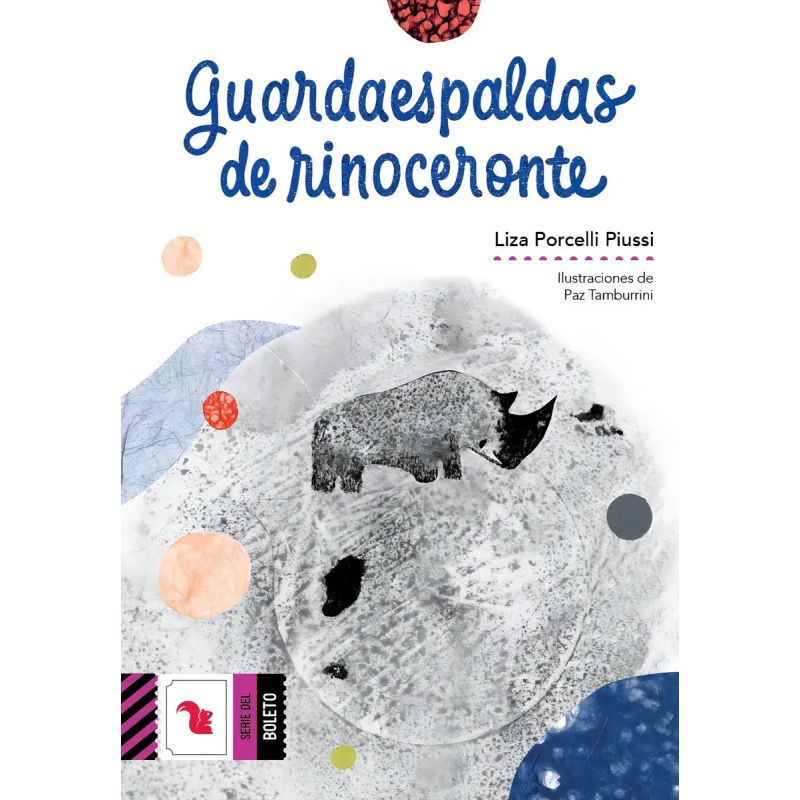 GUARDAESPALDAS DE RINOCERONTE -  BOLETO VIOLETA (Nuevo)