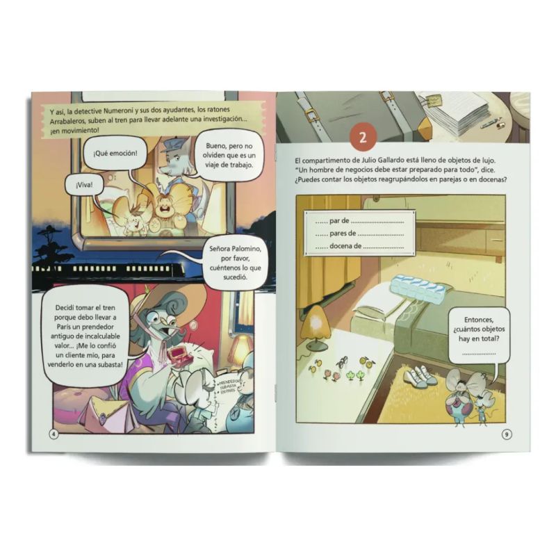 DETECTIVE NUMERONI Y EL ROBO EN EL TREN A PARIS - DETECTIVE NUMERONI 3 (Nuevo) - Miniatura 2