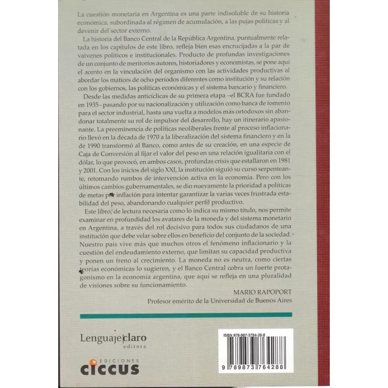 HISTORIA NECESARIA DEL BANCO CENTRAL DE LA REPUBLICA ARGENTINA (Nuevo) - Miniatura 2
