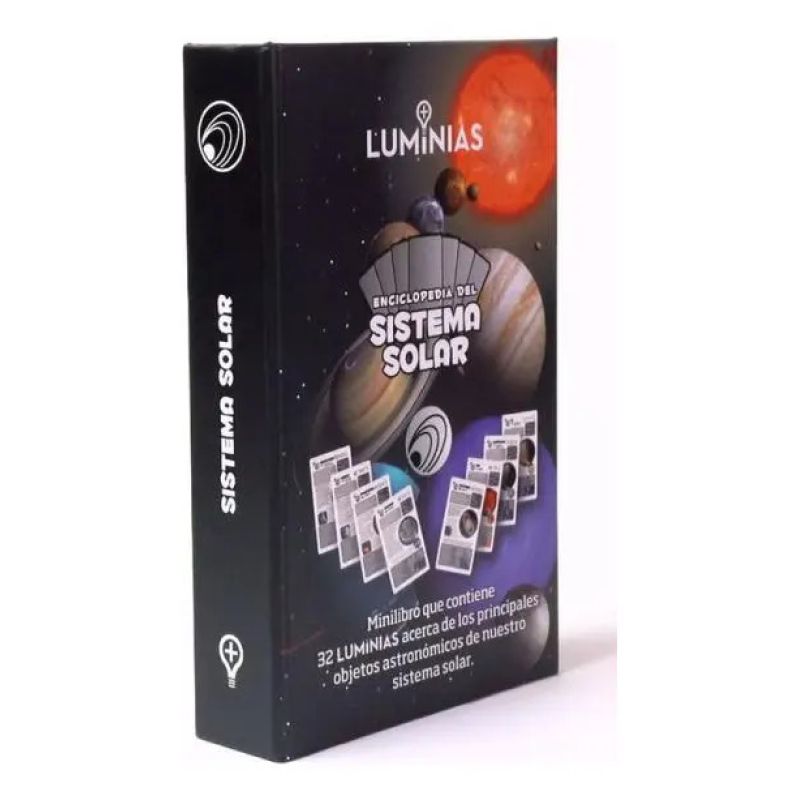 ENCICLOPEDIA DEL SISTEMA SOLAR - LUMINIAS CLAP - ESTUCHE + CARTAS (Nuevo)