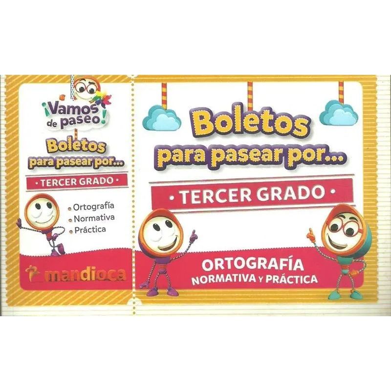 BOLETOS PARA PASEAR POR 3º GRADO - VAMOS DE PASEO (Nuevo)