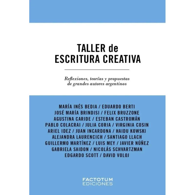 TALLER DE ESCRITURA CREATIVA (Nuevo)