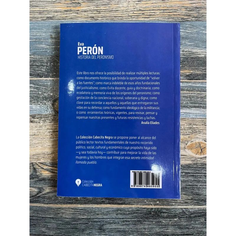 EVA PERON - HISTORIA DEL PERONISMO- CABECITA NEGRA (Nuevo) - Miniatura 3