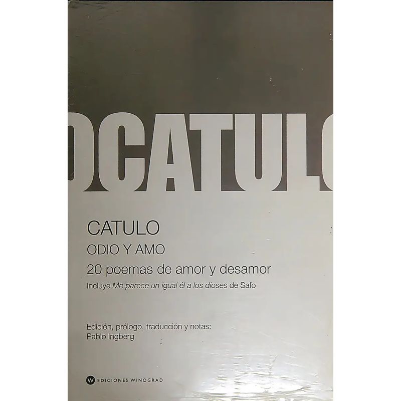 ODIO Y AMO - 20 POEMAS DE AMOR Y DESAMOR (Nuevo)