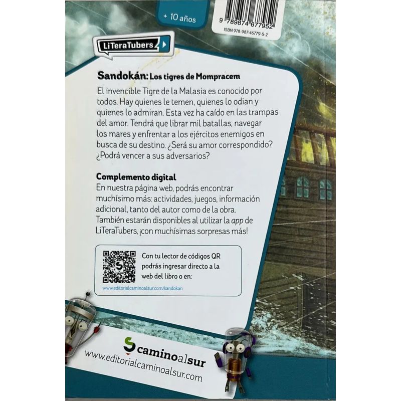 SANDOKAN. LOS TIGRES DE MOMPRACEM - LITERATUBERS (Nuevo) - Miniatura 2