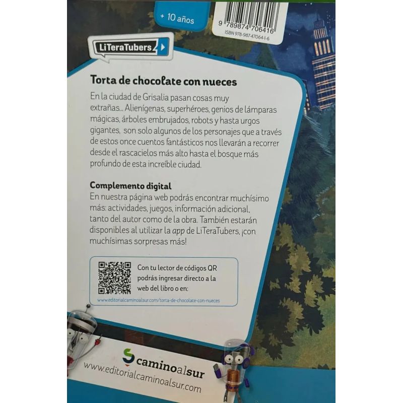 TORTA DE CHOCOLATE CON NUECES - LITERATUBERS (Nuevo) - Miniatura 2