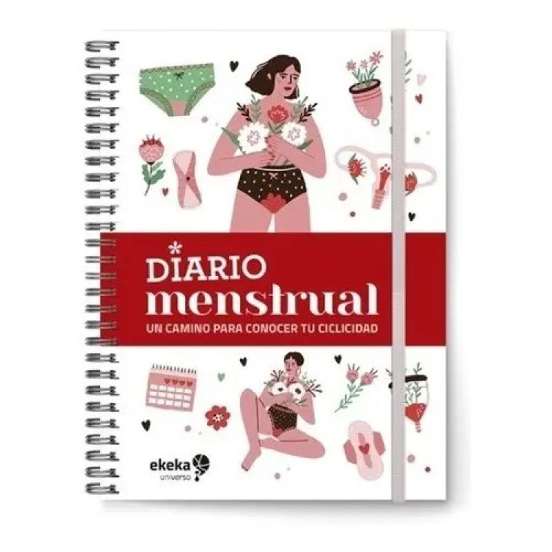 DIARIO MENSTRUAL TAPA ROJA (Nuevo)
