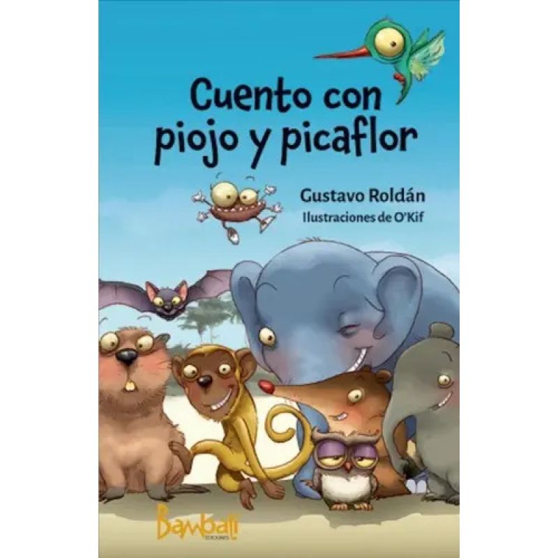 CUENTO CON PIOJO Y PICAFLOR - LUNA DE CARTULINA AMARILLA (Nuevo)