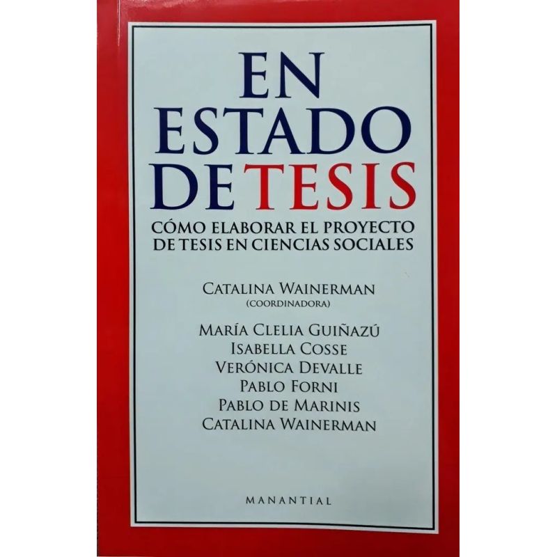EN ESTADO DE TESIS, COMO ELABORAR EL PROYECTO DE TESIS EN CIENCIAS SOCIALES (Nuevo)