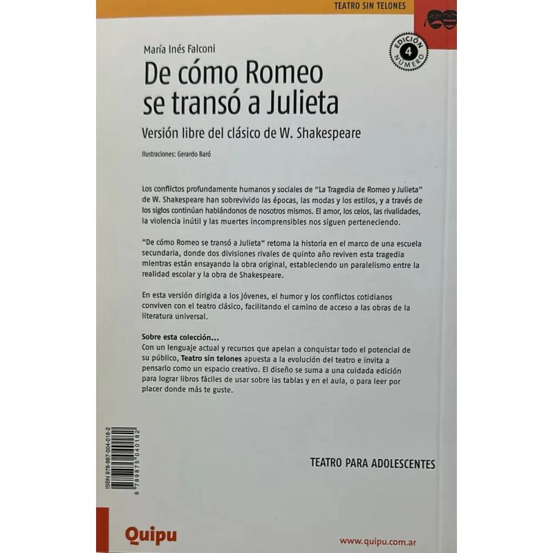 DE COMO ROMEO SE TRANSO A JULIETA - TEATRO SIN TELONES (Nuevo) - Miniatura 2