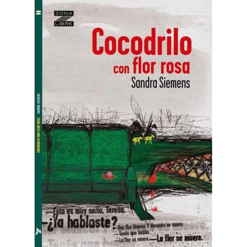 COCODRILO CON FLOR ROSA - ZONA LIBRE (Nuevo)
