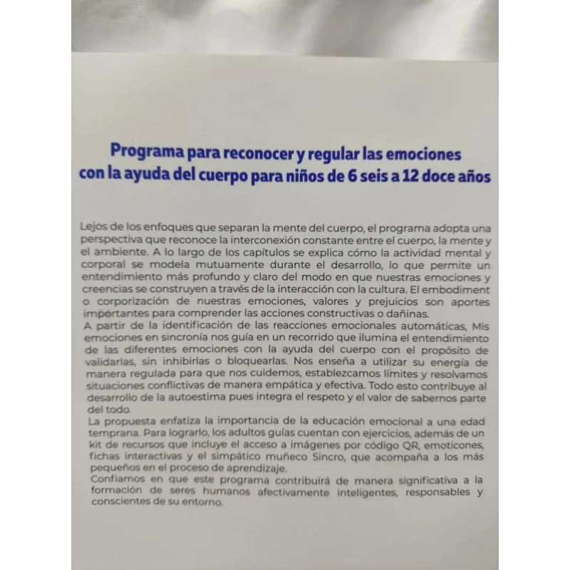 MIS EMOCIONES EN SINCRONIA - TECNICAS DE ACTIVACION EMOCIONAL (Nuevo)