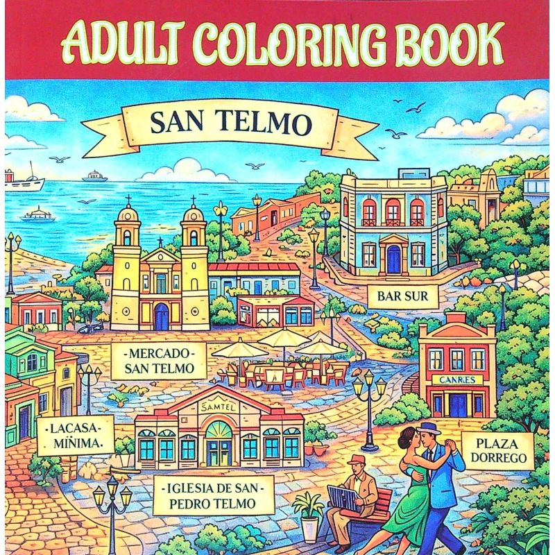 ADULT COLORING BOOK - SAN TELMO (Nuevo)