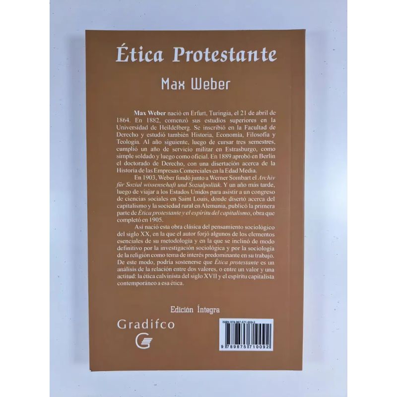 ETICA PROTESTANTE - PENSADORES UNIVERSALES (Nuevo) - Miniatura 3
