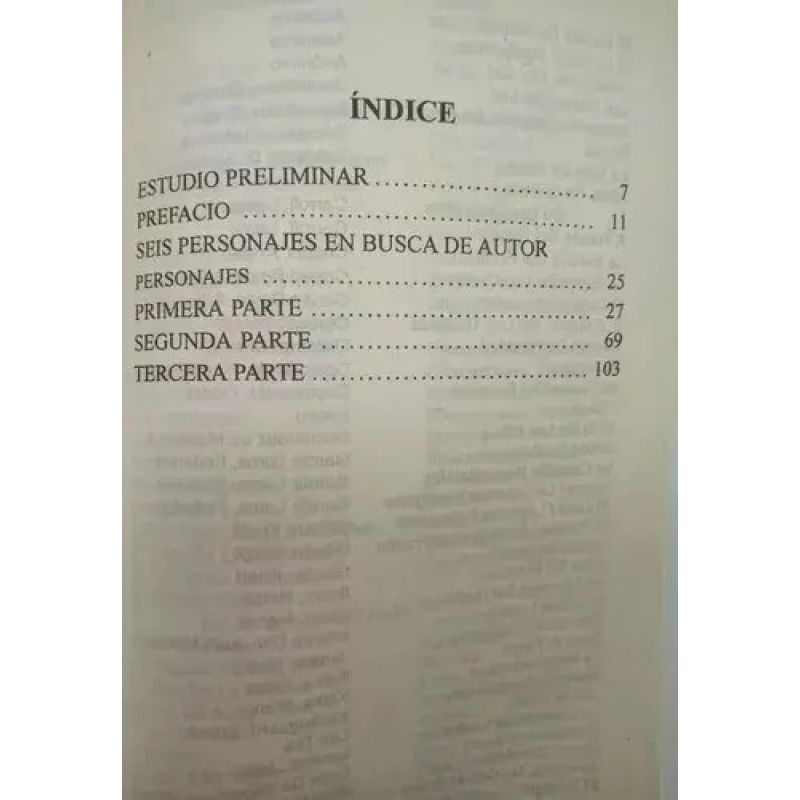SEIS PERSONAJES EN BUSCA DE AUTOR - NOGAL (Nuevo) - Miniatura 4