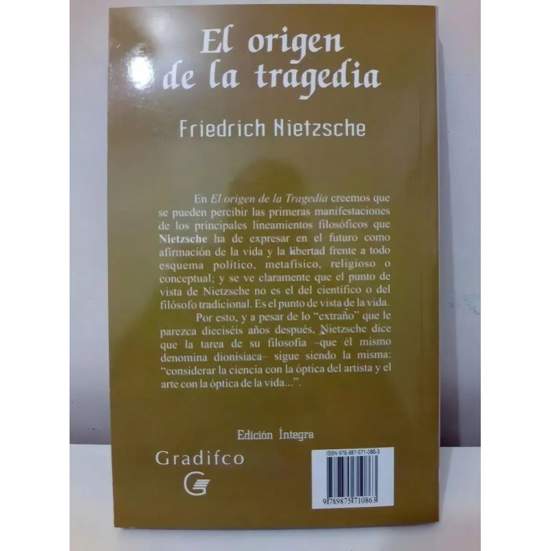 ORIGEN DE LA TRAGEDIA, EL - PENSADORES UNIVERSALES (Nuevo) - Miniatura 3