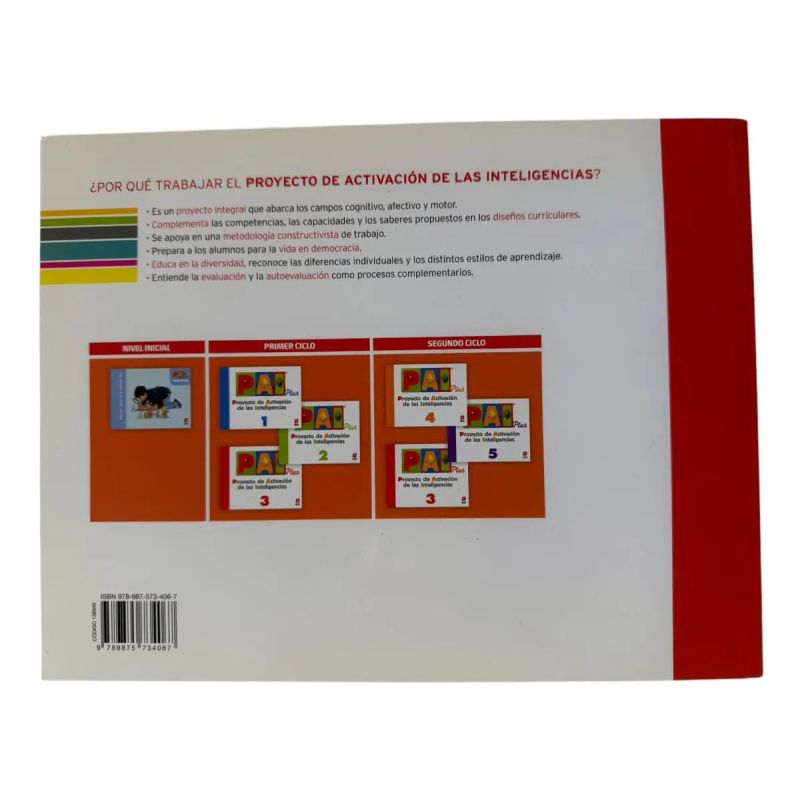 PAI PLUS 3 - PROYECTO DE ACTIVACION DE LA INTELIGENCIA (Nuevo) - Miniatura 2