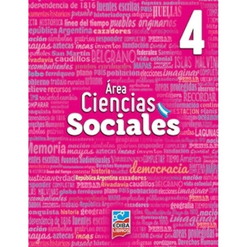 AREA CIENCIAS SOCIALES 4 - EDIBA - ED. 2018 (Nuevo)