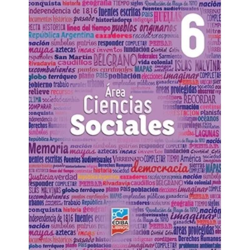 AREA CIENCIAS SOCIALES 6 - EDIBA - ED. 2018 (Nuevo)