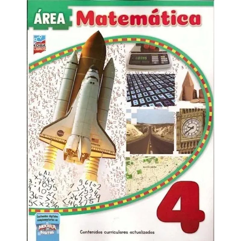 AREA MATEMATICA 4 - EDIBA - ED. 2019 (Nuevo)