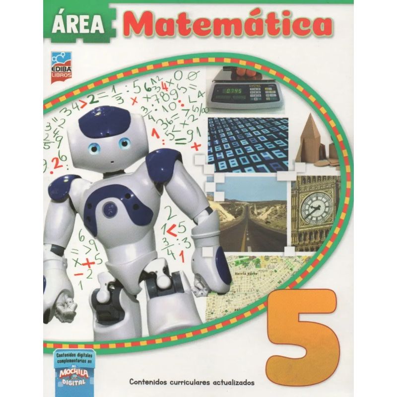 AREA MATEMATICA 5 - EDIBA - ED. 2019 (Nuevo)