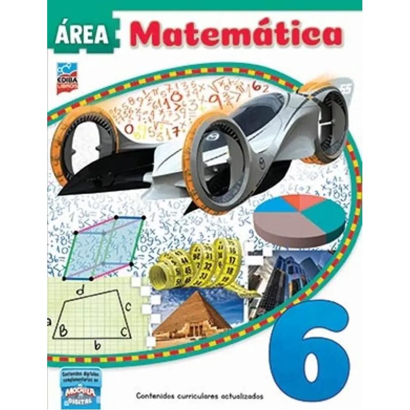 AREA MATEMATICA 6 - EDIBA - ED. 2019 (Nuevo)