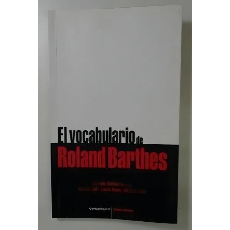 VOCABULARIO DE ROLAND BARTHES, EL (Nuevo)