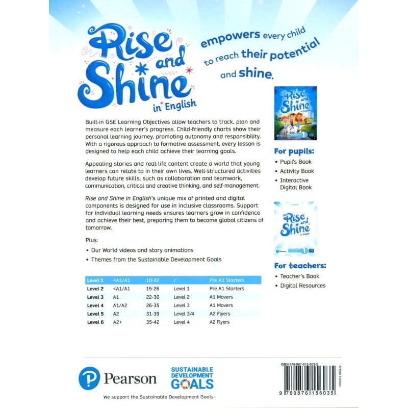 RISE AND SHINE IN ENGLISH 1 - WB (IMPRENTA MAYUSCULA) (Nuevo)