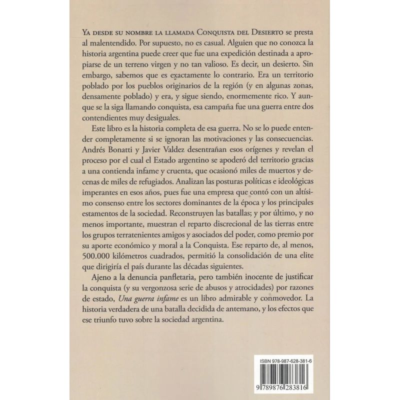 UNA GUERRA INFAME. LA VERDADERA HISTORIA DE LA CONQUISTA DEL DESIERTO (Nuevo) - Miniatura 2