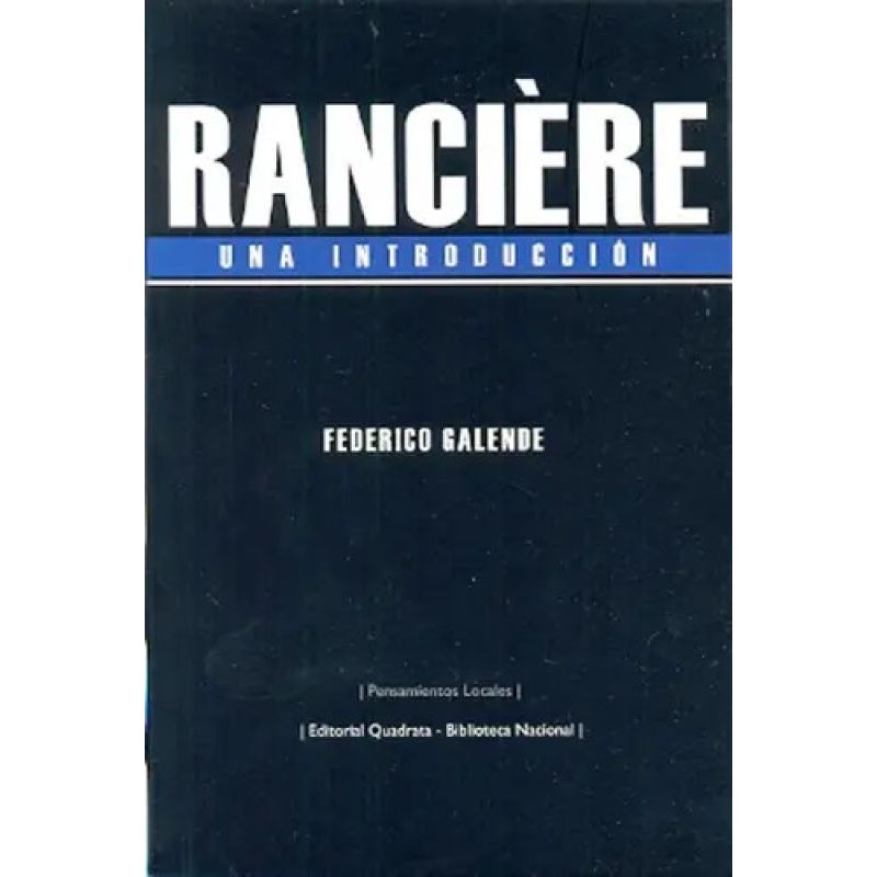 RANCIERE - UNA INTRODUCCION (Nuevo)
