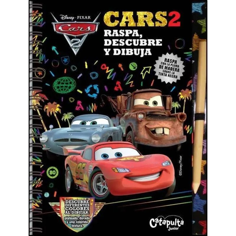 CARS 2:RASPA,DESCUBRE Y DIBUJA (Nuevo)