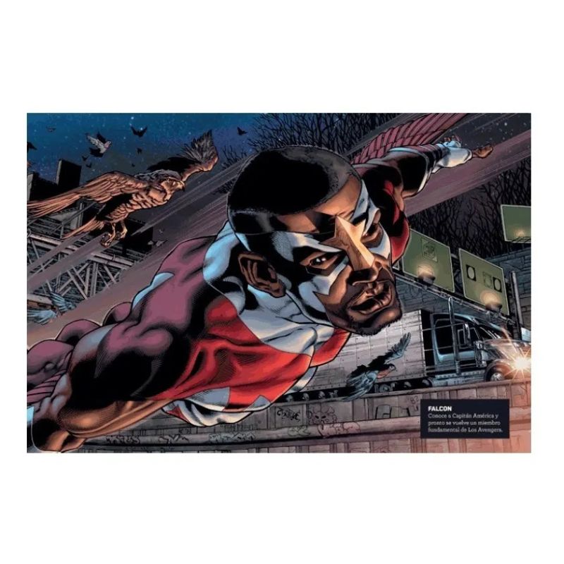 MARVEL GUIA DE PERSONAJES A-D + ROMPECABEZAS DE CAPITAN AMERICA 300 PIEZAS - CAJA (Nuevo) - Miniatura 2