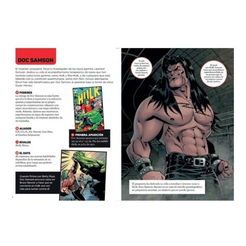 MARVEL: GUIA DE PERSONAJES D-H + ROMPECABEZAS DE HULK 300 PIEZAS - CAJA (Nuevo) - Miniatura 3