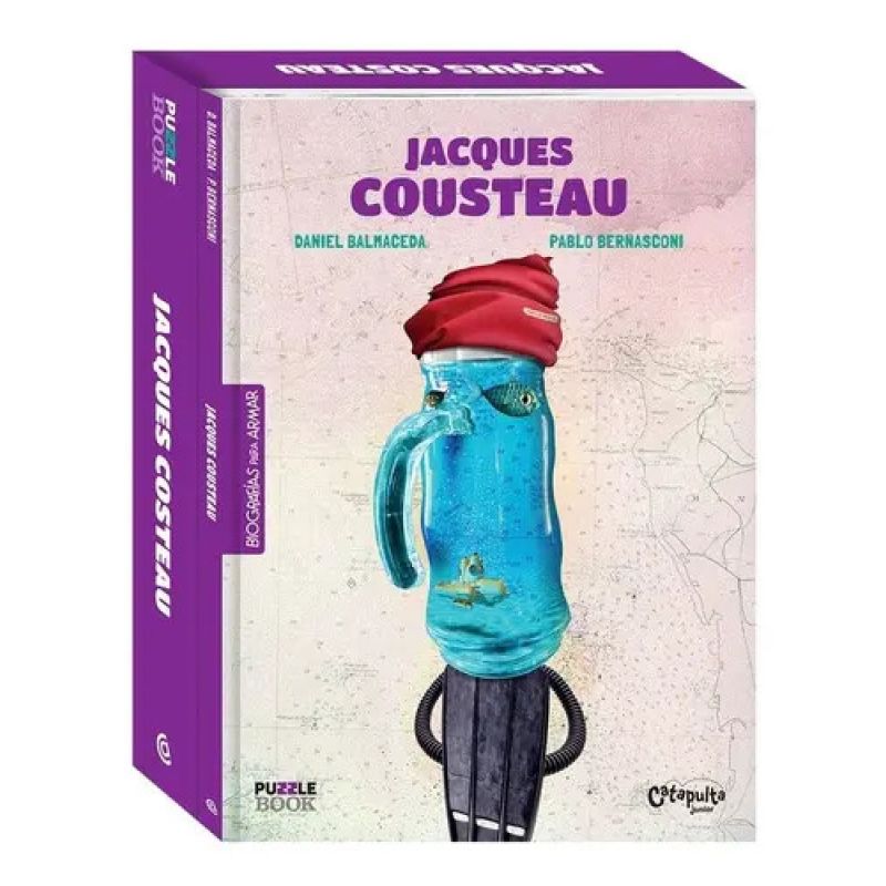 JACQUES COUSTEAU - BIOGRAFIAS PARA ARMAR - PUZZLE BOOK (Nuevo)