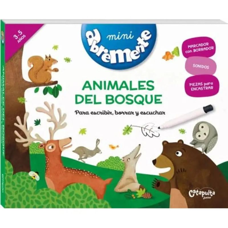 ANIMALES DEL BOSQUE - ABREMENTE MINI SONOROS (TD) (Nuevo)